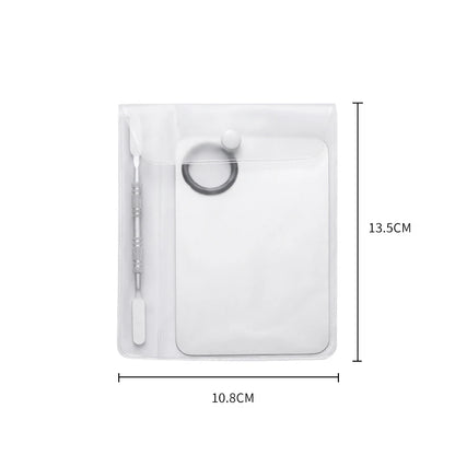 Makeup Mixing Palette Foundation Lipstick Eye Shadow Stainless Steel Mixer Palette with Spatula Mixing Stick Beauty Tools Nail-A