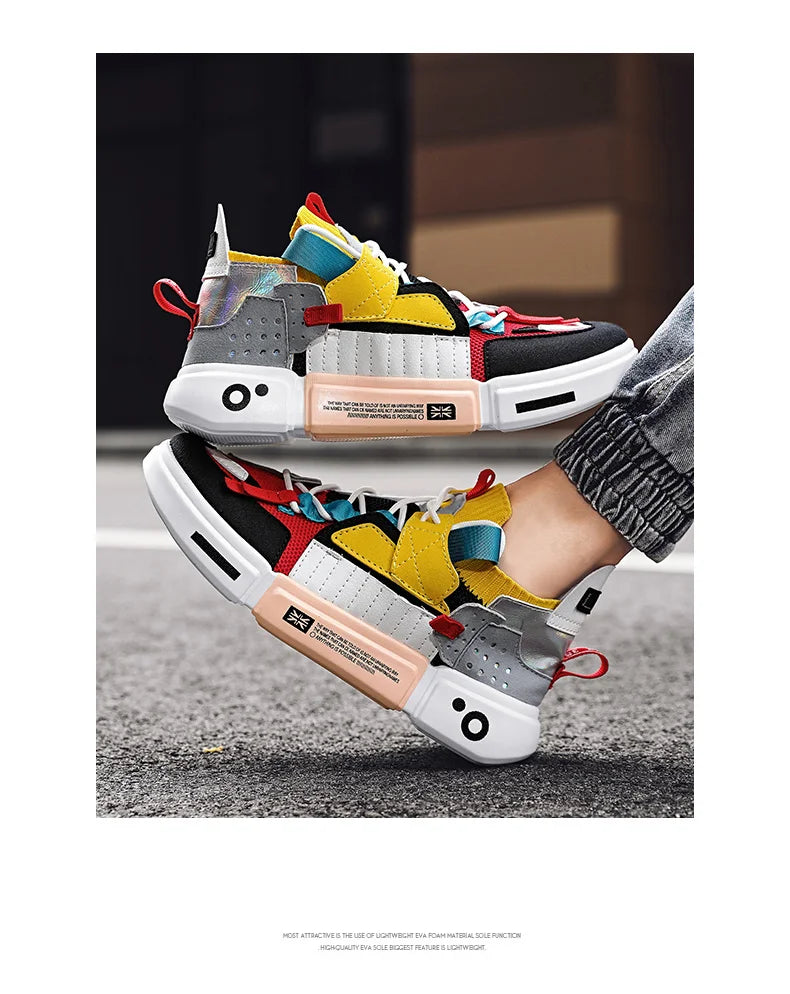 New Colorful Men Sneakers Male Tenis Luxury Designer Shoes Breathable Men's Casual Shoe Couple Shoes Trainers Zapatillas Hombre