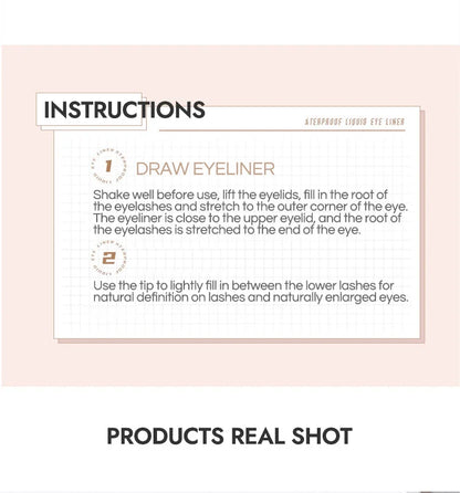 GEGE BEAR Precision Tip Fast Driving Quick Draw Liquid Eyeliner Pen Daily Use Waterproof Smudge Proof Long Last Eyeliner Pencil