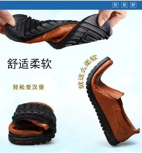 Man Summer Sneakers High Quality Handmade Leather Luxury Men's Shoe Casual Outdoor Flat Bottom Driving Shoes Zapatos De Hombre