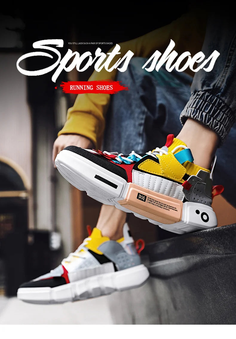 New Colorful Men Sneakers Male Tenis Luxury Designer Shoes Breathable Men's Casual Shoe Couple Shoes Trainers Zapatillas Hombre