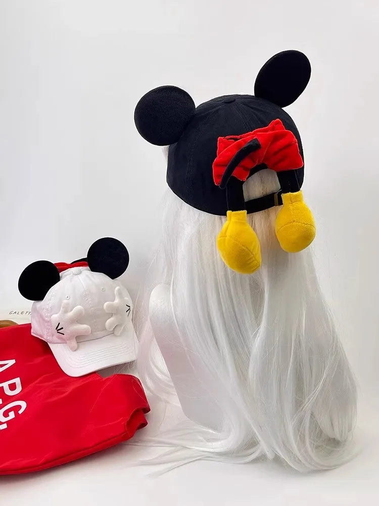 Mickey Baseball Cap Cartoon Design Parody Mickey Cute Creative Big Ear Design Duck Tongue Hat Fashionable And Versatile Cap Toys
