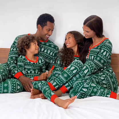 2024 Christmas Family Matching Pajamas New Year Xmas Father Mother Kids Baby Clothes Set Dad Mom And Daughter Son Pyjamas Outfit