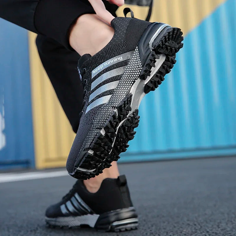 New men's women's flying mesh surface spring summer breathable casual sports shoes flat vulcanized couple running big size48