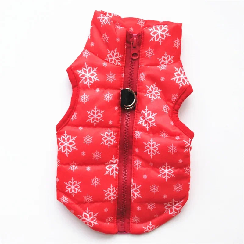 Pet Clothes Puppy Outfit Vest Warm Dog Clothes for Small Dogs Winter Windproof Pets Dog Jacket Christmas Coat Ropa Perro
