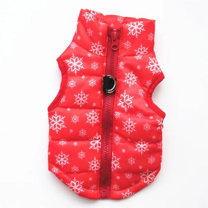 Pet Clothes Puppy Outfit Vest Warm Dog Clothes for Small Dogs Winter Windproof Pets Dog Jacket Christmas Coat Ropa Perro