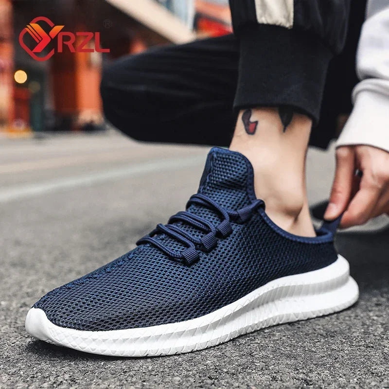 YRZL Men Casaul Slippers Lightweight Non Slip Breathable Mesh Shoes Half Slippers Outdoor Summer Loafers Lazy Shoe for Men