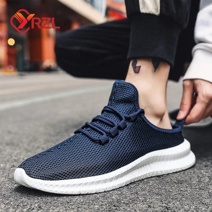 YRZL Men Casaul Slippers Lightweight Non Slip Breathable Mesh Shoes Half Slippers Outdoor Summer Loafers Lazy Shoe for Men