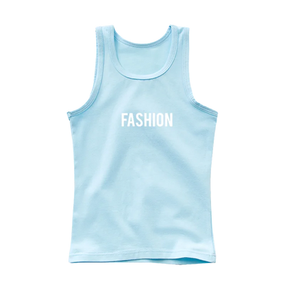 Boys Sleeveless Vest Kids Letter Print Summer 2025 Casual Tank Top Teenagers Singlet Children Camisoles Clothing