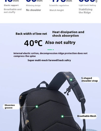 Football School Bags for Boys Shoulder Backpack Bagutte Children Spinal Protection Light Big Capacity Waterproof Backpack Kids