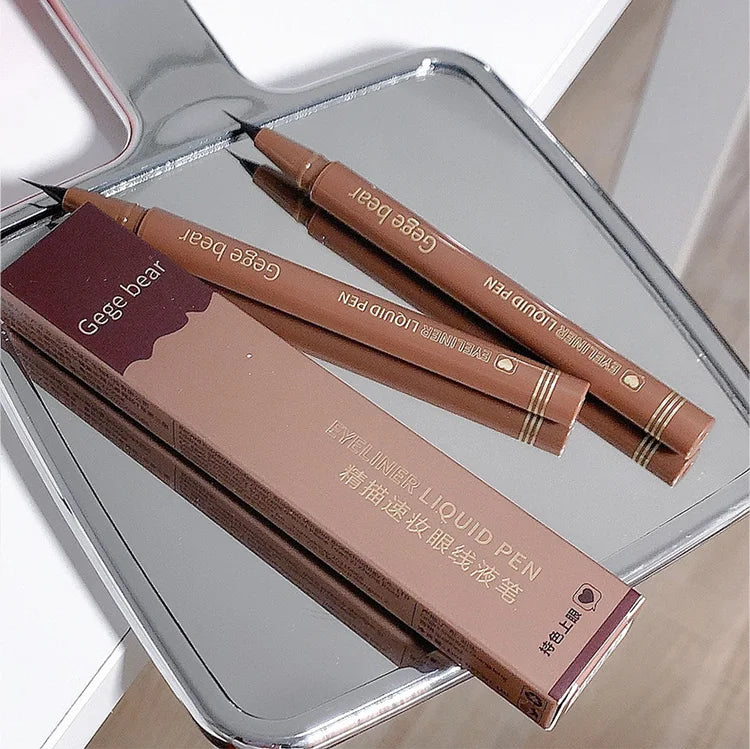 GEGE BEAR Precision Tip Fast Driving Quick Draw Liquid Eyeliner Pen Daily Use Waterproof Smudge Proof Long Last Eyeliner Pencil