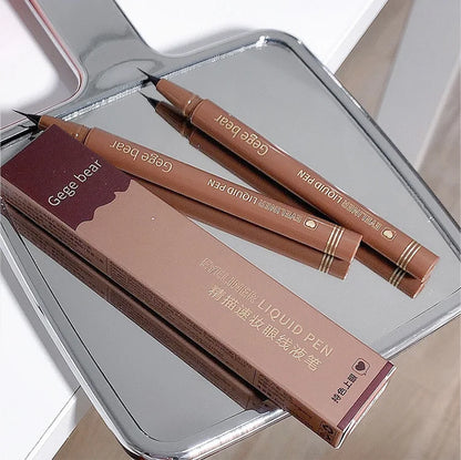 GEGE BEAR Precision Tip Fast Driving Quick Draw Liquid Eyeliner Pen Daily Use Waterproof Smudge Proof Long Last Eyeliner Pencil