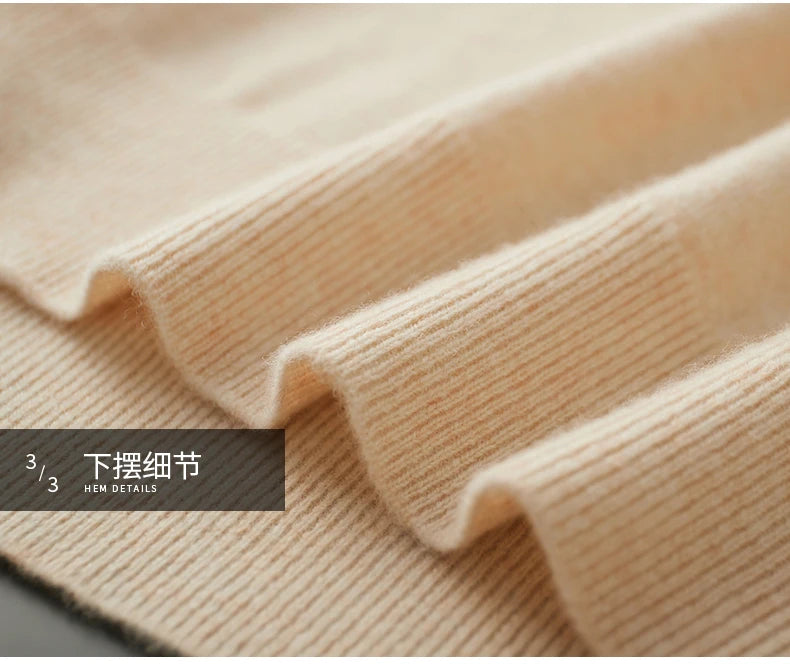 MVLYFLRT 100% Pure Merino Wool Sweater Men's Round Neck Pullover Tops Autumn Winter Thin Solid Color Sweater Versatile Basic