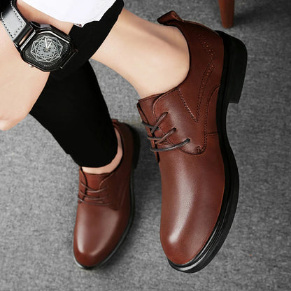 Genuine Leather Male Oxford Shoes Business Formal Wear Casual Shoes New Arrival Mens Derby Shoes Leisure Walk Gentleman Footwear
