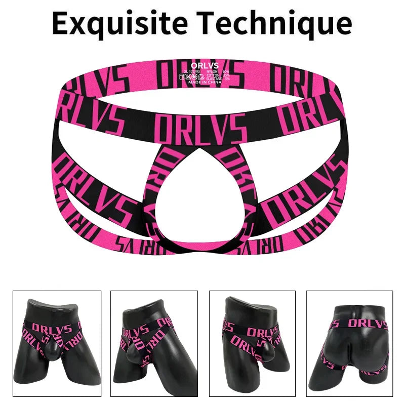 Men's panties thong letter belt double thong sports empty men's T-pants DZ13