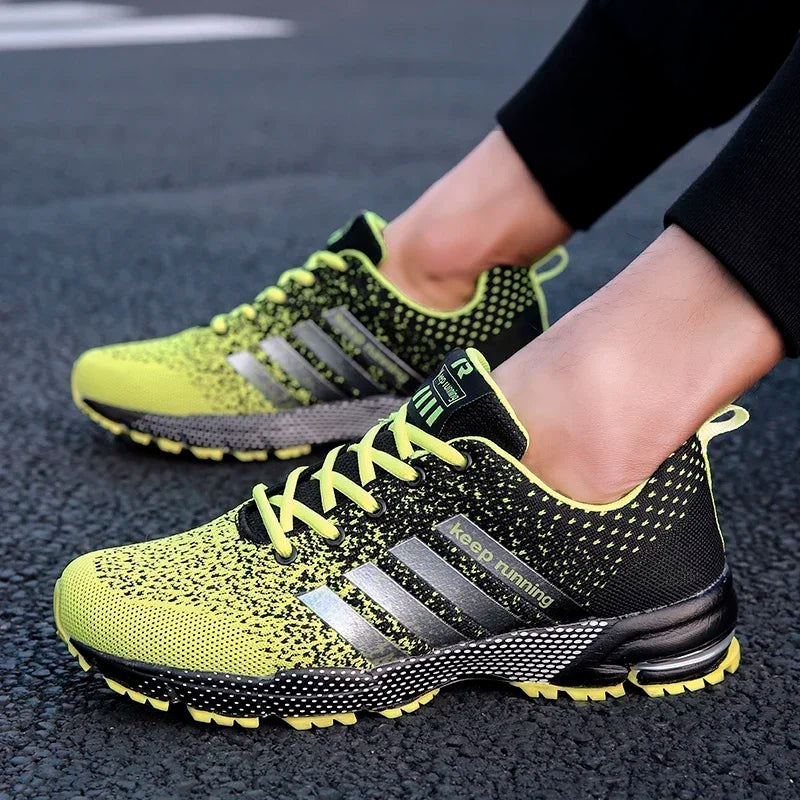 New men's women's flying mesh surface spring summer breathable casual sports shoes flat vulcanized couple running big size48