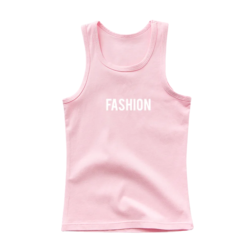 Boys Sleeveless Vest Kids Letter Print Summer 2025 Casual Tank Top Teenagers Singlet Children Camisoles Clothing