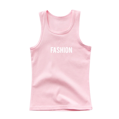 Boys Sleeveless Vest Kids Letter Print Summer 2025 Casual Tank Top Teenagers Singlet Children Camisoles Clothing