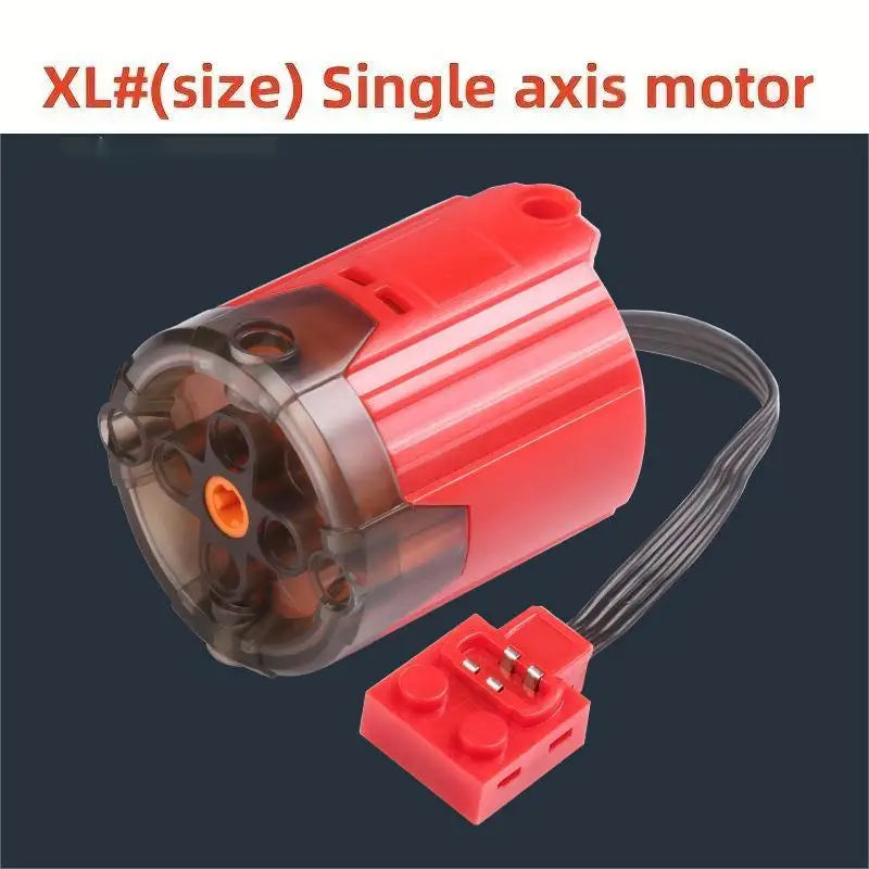 Electric Motor Set the Car Remote Control Battery Box Switch with Led Light Power Function MOC Building Blocks Cars Motor Toys