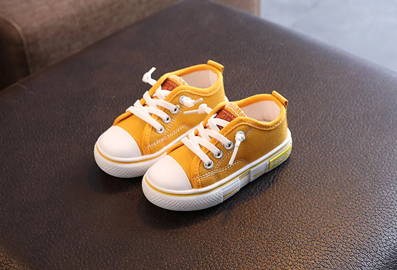 Kid Sneakers Summer Canvas Shoes For Children Fashion Anti-slip Baby Shoes Girls Boys Breathable Casual Shoes Slippers 21-32