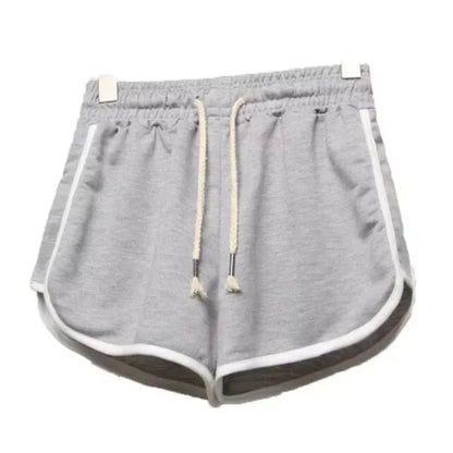 Women Striped Casual Shorts Korean Harajuku Loose All Match Sports Shorts Summer Fashion Simple Yoga Thin Mini Shorts Female