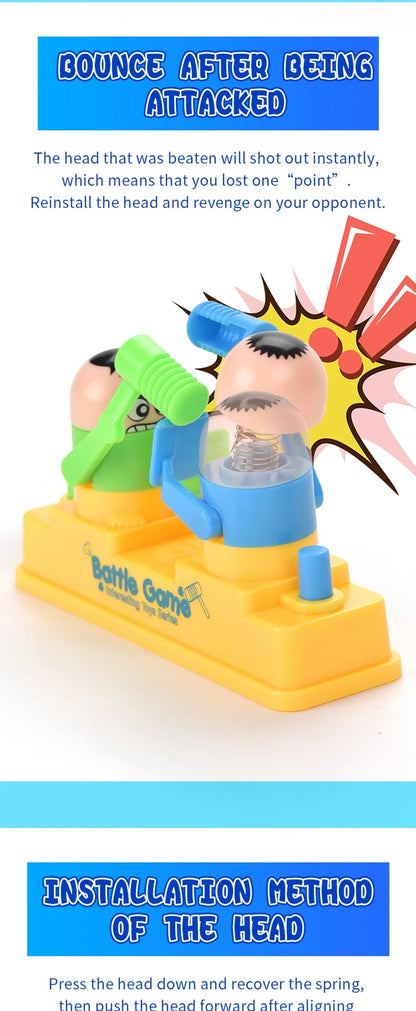 Children's Prank Decompression Funny Toys Two-person Head Fidgeting Game Parent-child Interactive Board Game Children Toy