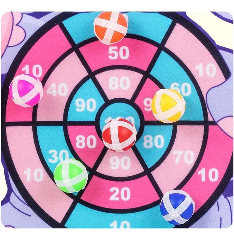Child Educational Games Dart Board Baby Toy Stickey Ball Dart Indoor Sports Child Montessori Games for Children 3 to 7 Years