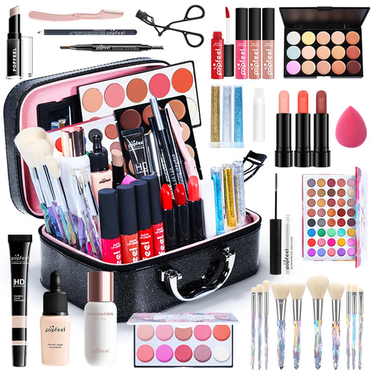 POPFEEL Makeup Kit, Full Makeup Kit, Makeup Kit for Girls Women, Valentine Gift, Birthday Gift