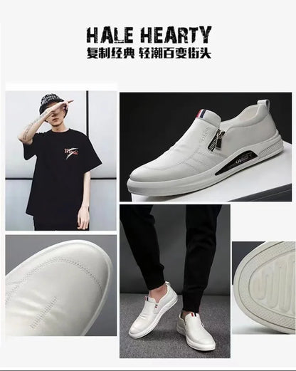 Casual Leather Shoes Men Loafers Trend Brand Business Shoes Autumn Slip on Flat Man Sneakes Comfortable Moccasins Zapatos Hombre