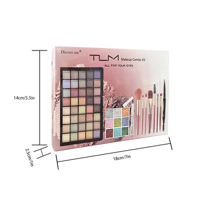 TLM Makeup Combo Kit Eye Makeup Kit Makeup Set, Portable Mini Makeup Kit, Eyebrow Pencil Eey Shadow Palette Perfect Gift