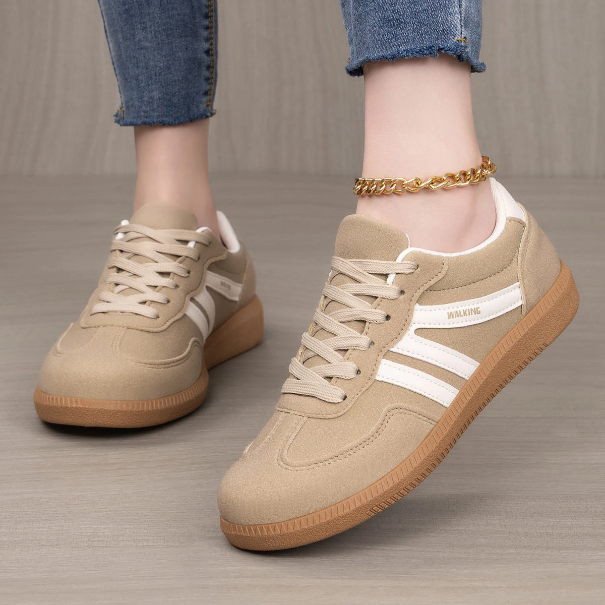 Women Shoes 2026 Spring New Fashion Casual Shoes Women Outdoor Walking Shoes Sneakers Lace-Up Women Comfortable zapatos de mujer
