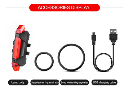 Cycling Bicycle Front Rear Light /Set Bike Defense Flashlight Stick MTB Waterproof Taillight LED Lantern Bicycle Accessories