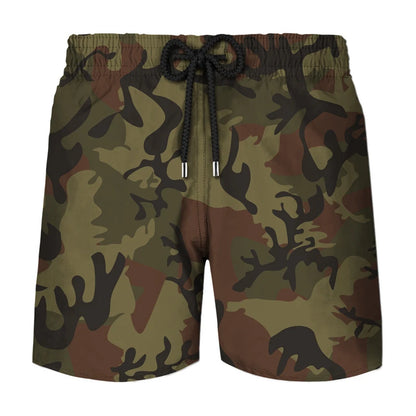 Fashion Camouflage Graphic Beach Shorts For Men Summer Casual Daily Wear 3D Printed Short Pants Loose Streetwear Board Shorts
