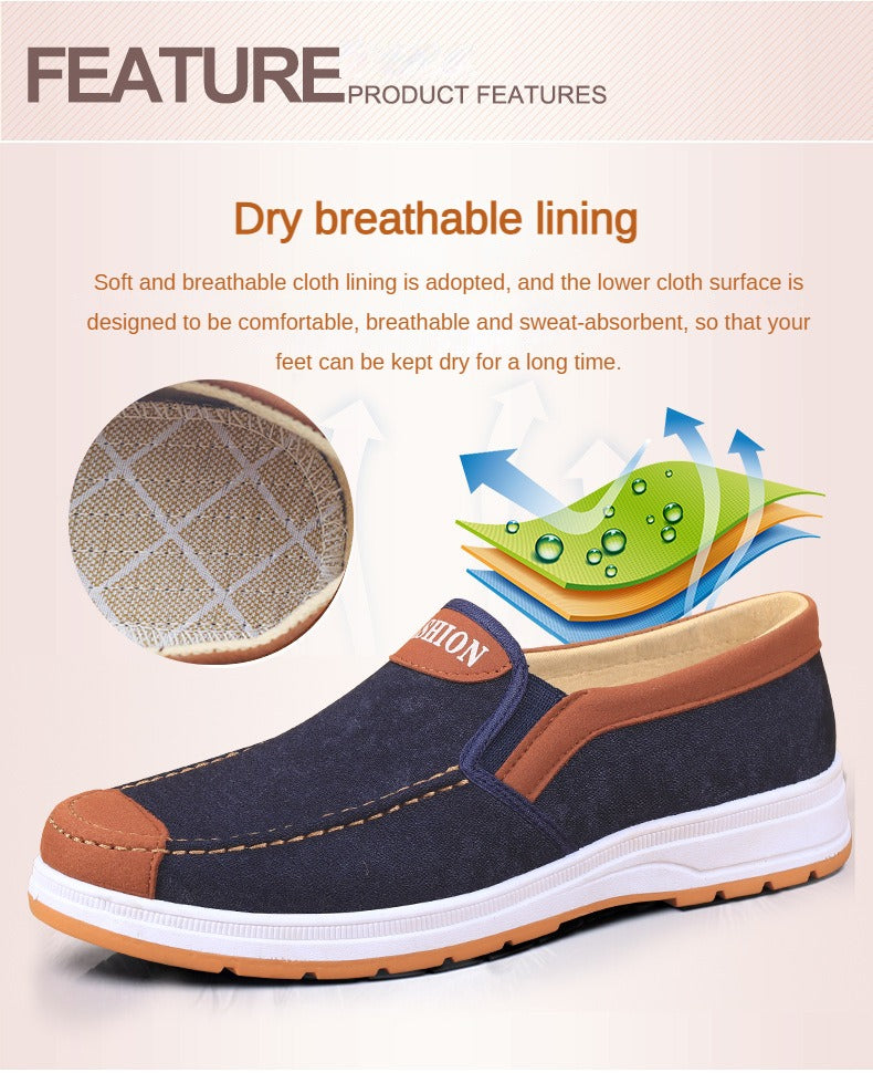 2025 Spring and Autumn Men Fashion Casual Shoes Trend Canvas Shoes Cover Feet Men Lightweight Soft free shipping shoes