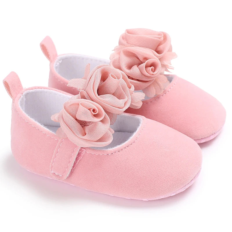 Cute Girl 0-18M Baby Shoes Pink Theme Bow Princess Shoes Spring and Autumn Soft Sole Lightweight Garden Shoes Casual Shoes