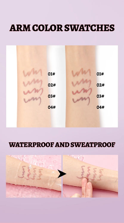 QIBEST Matte Liquid Lipliner Pencil Waterproof Plumping Stain Lipstick Natural Lip Liner Outline Lips Contour Pen Cosmetics