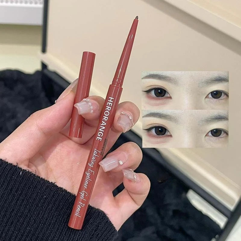 12 Colors Eyeliner Pencil Smooth Wine Red Soft High Pigment Eye Liner Pen Waterproof Matte Aegyosal Lying Silkworm Eyes Makeup