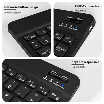 New 10-inch mobile phone pad universal wireless Bluetooth keyboard mouse mute control keyboard convenient mini  mouse keyboard