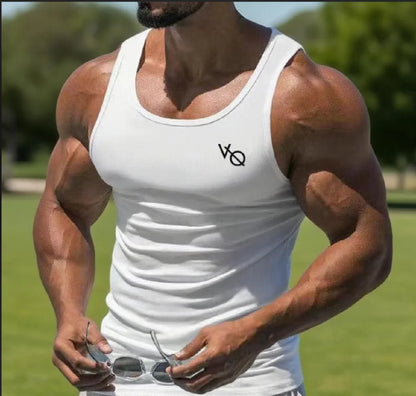 2026 Men's Summer Tank Top 2025 Sleeveless Square Collar Gym Exercise T-Shirt Breathable Comfortable Casual Sports Vest for Men