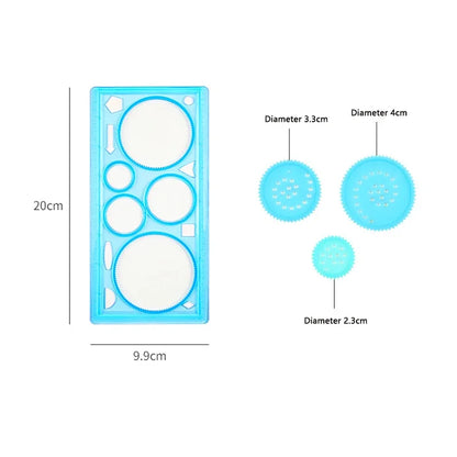 Geometry Spirograph Drawing Kit - Flower Stencil Templates Art Craft, Educational Learning Toy for Kids