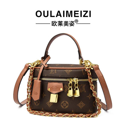 Structured Box Bucket Bag for Women Minimalist Crossbody Purse Elegant Shoulder Hand