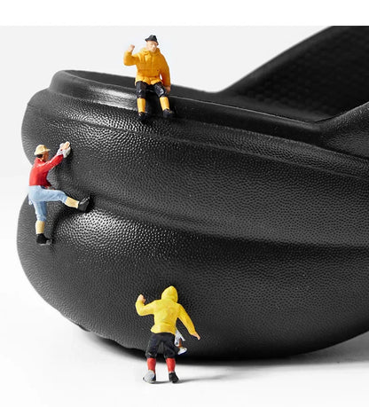 Summer 6CM Women Fashion High Heeled Slippers Female Indoor Casual Wedges Flip Flops Girls Outdoor Beach Thick Platform Sandals