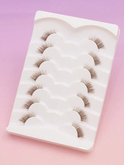 Christmas new 5 Pairs Brown Lashes 3D Mink  Natural Long False Eyelashes Dramatic Volume Fake Lashes Makeup Eyelash Extension