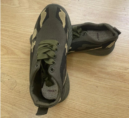 Fashion Camouflage Sports Shoes Men's Women's Non-slip Wear-resistant Breathable Outdoor Sports Lightweight Walking Shoes