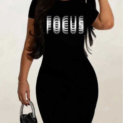 summer Short sleeves black tshirt dress Women's Casual  Graphic TShirt Dress  Short Sleeve Round Neck Loose Fit SpringSummer