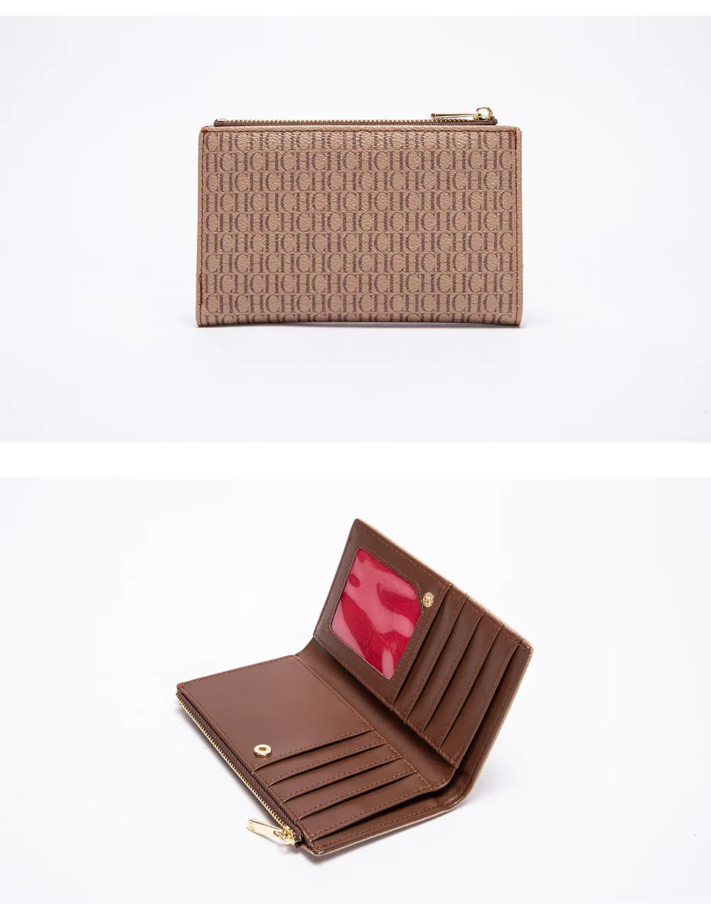 Carolina Herrera NEW Women's Cartoon Long Wallet, Classic PVC Fashion Simple Lightweight All-Match Purse