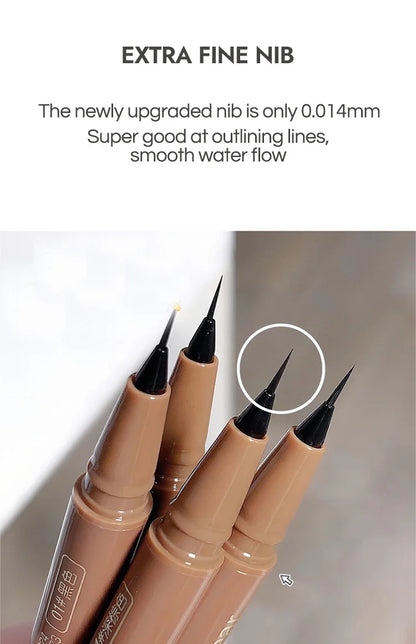 GEGE BEAR Precision Tip Fast Driving Quick Draw Liquid Eyeliner Pen Daily Use Waterproof Smudge Proof Long Last Eyeliner Pencil
