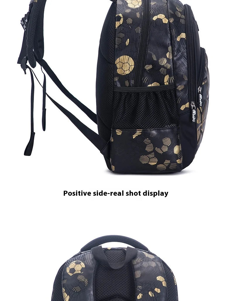 Football School Bags for Boys Shoulder Backpack Bagutte Children Spinal Protection Light Big Capacity Waterproof Backpack Kids