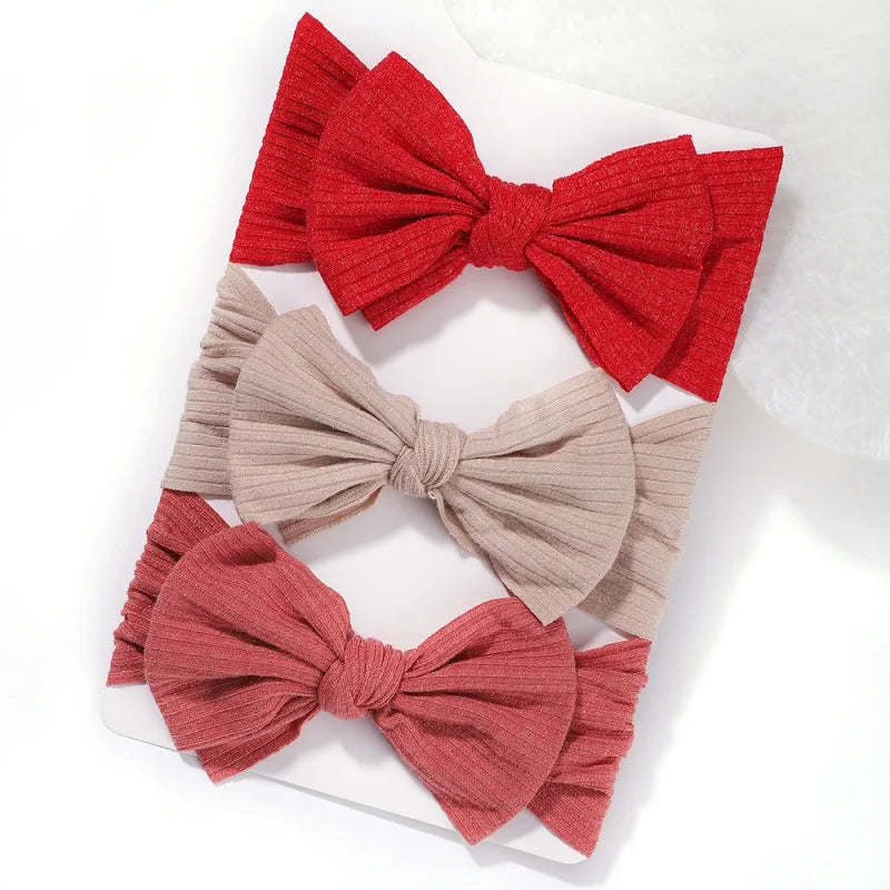 3Pcs/Set Cute Solid Headband for Baby Girls Soft Elastic HeadWrap Turban Hairband Headwear Infant Kids Hair Accessories
