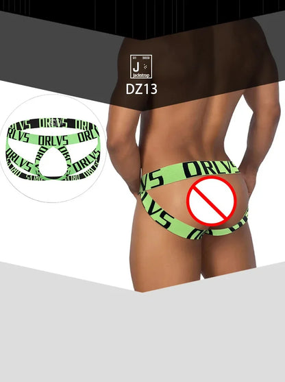 Men's panties thong letter belt double thong sports empty men's T-pants DZ13